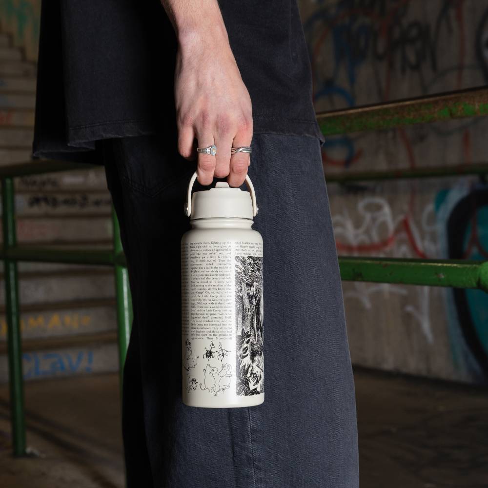 Moomin Comet Thermal Bottle 1L Beige - The Official Moomin Shop