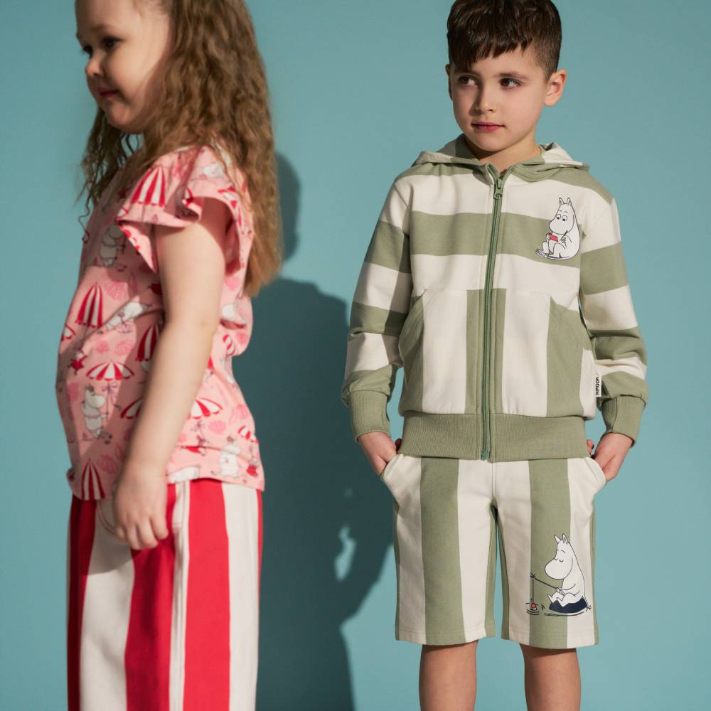 Moomin Day Off Shorts Lightgreen - The Official Moomin Shop