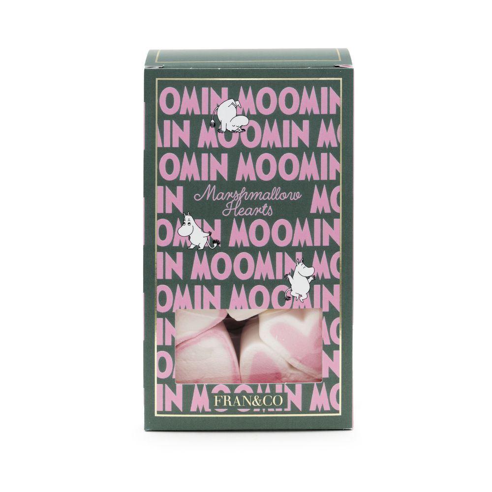 Moomin Marshmallow Vanilla Hearts 55g - The Official Moomin Shop