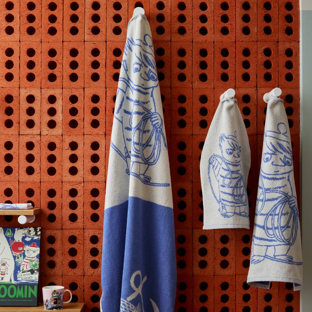 Too-Ticky Hand Towel 50x70cm Blue - The Official Moomin Shop