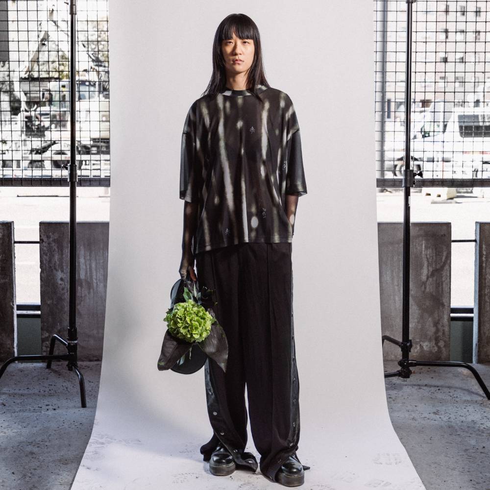 Moomin x Mert Otsamo Meteorite Ribbon Pants Black - The Official Moomin Shop