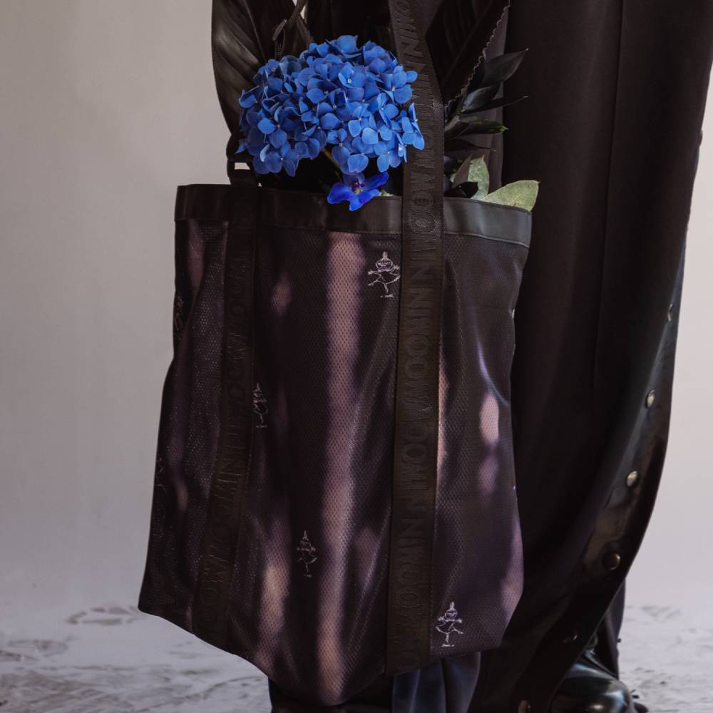 Moomin x Mert Otsamo Tag Raisin Tote Bag - The Official Moomin Shop