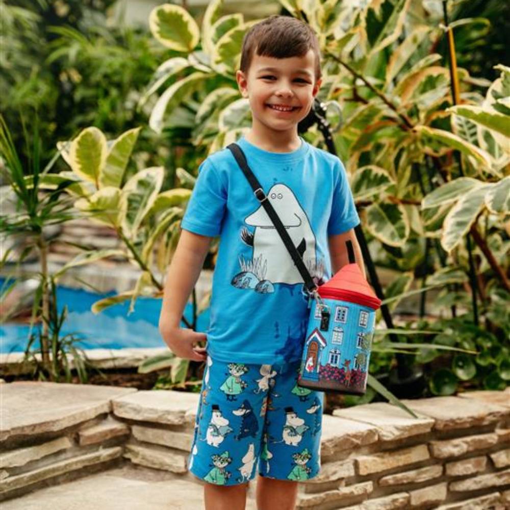 Moominhouse Shaped Shoulder Bag Blue - The Official Moomin Shop