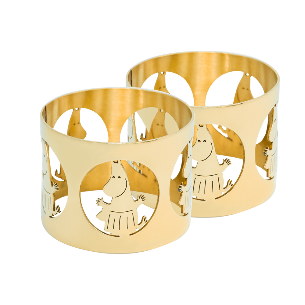 Moominmamma Napkin Rings Gold - Hilke - The Official Moomin Shop