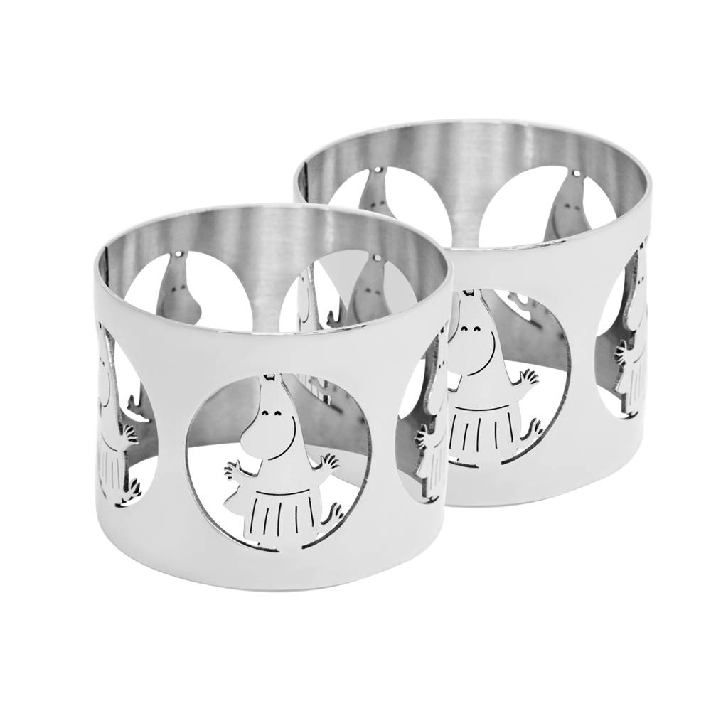 Moominmamma Napkin Rings Silver - Hilke - The Official Moomin Shop