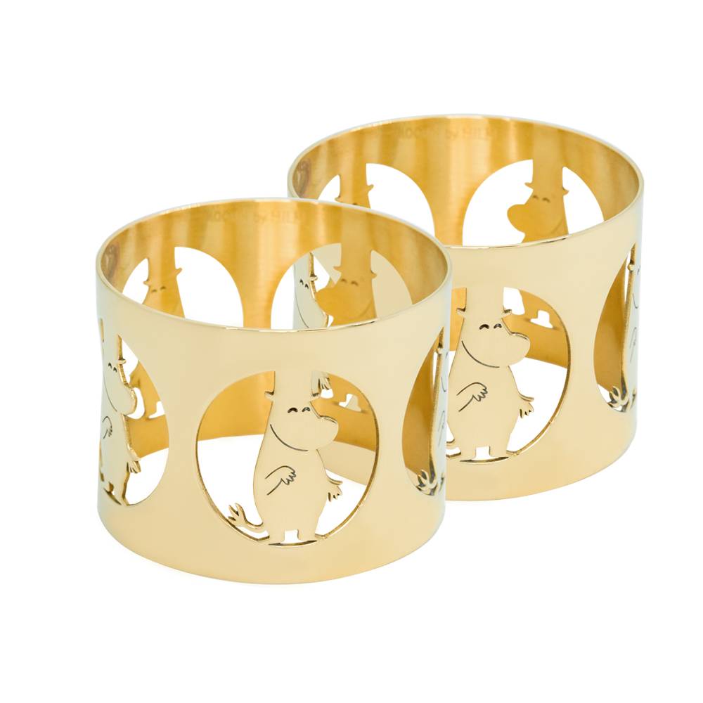 Moominpappa Napkin Rings Gold - Hilke - The Official Moomin Shop