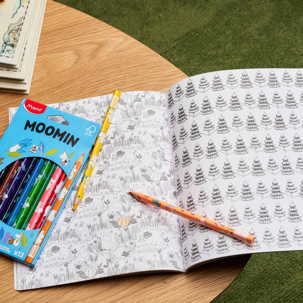 Moomintroll Colouring Pencils Jumbo 12-set - The Official Moomin Shop
