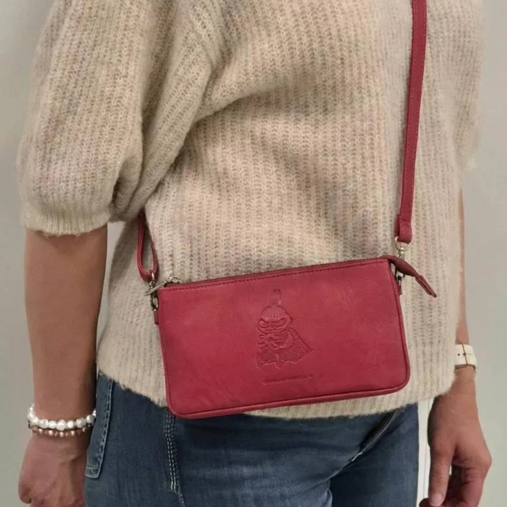 Little My Leather Purse Fuchsia - The Official Moomin Shop