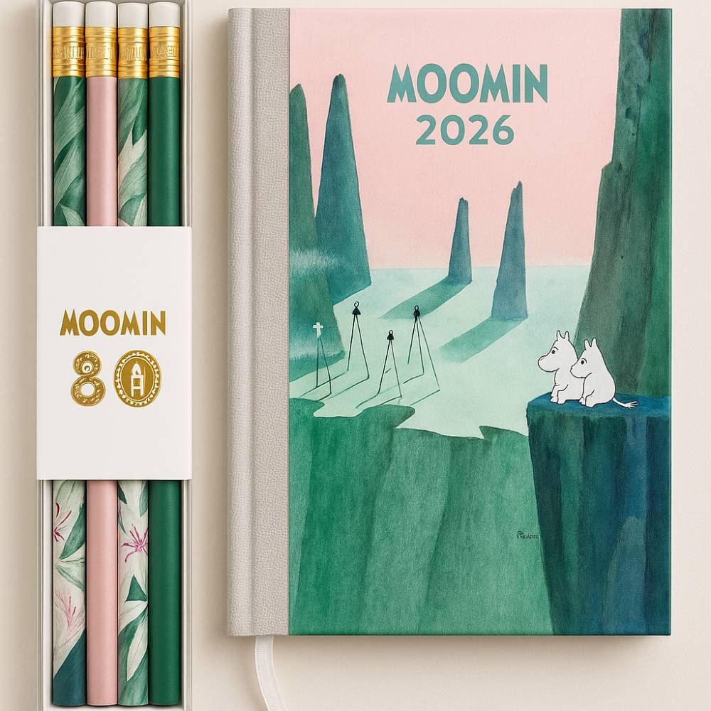 Moomin Comet Calendar 2026 & Pencils Bundle