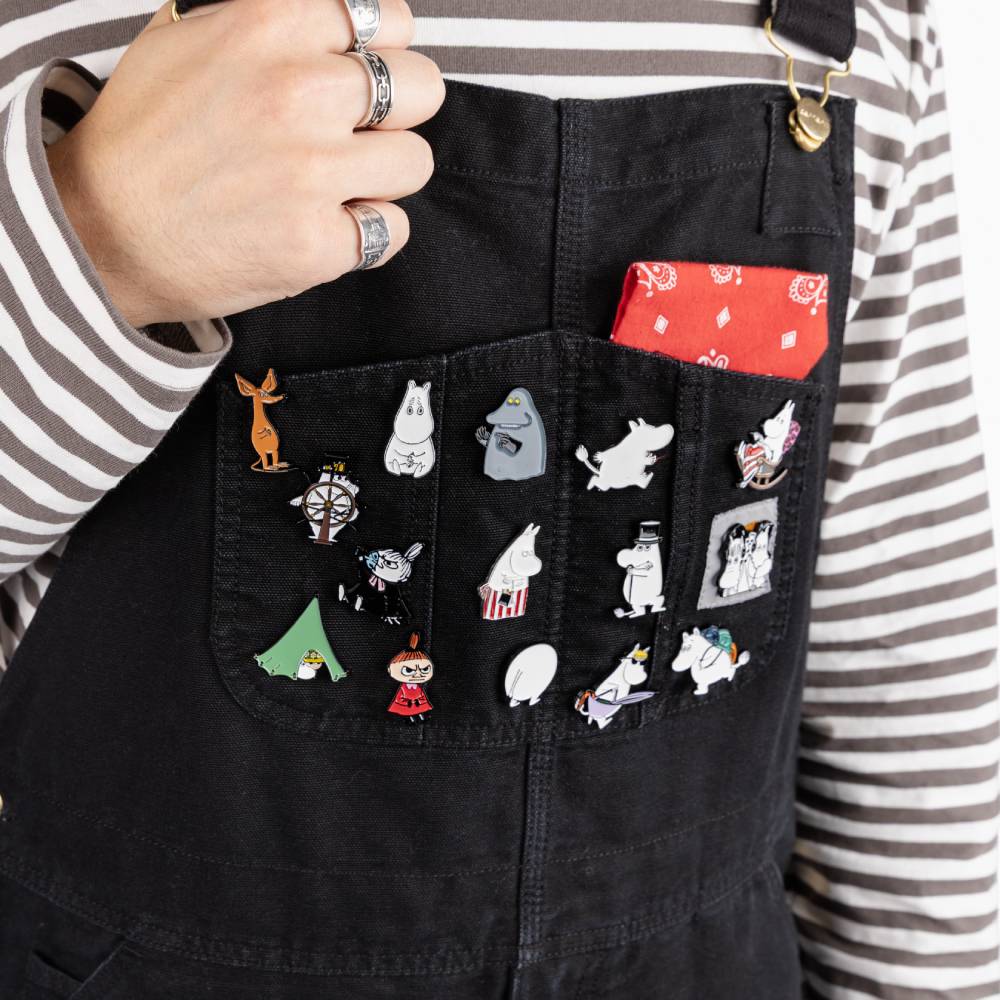 Moomintroll Sad Pin Badge White