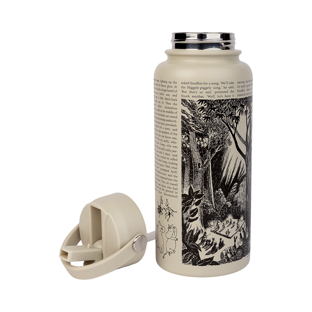Moomin Comet Thermal Bottle 1L Beige - The Official Moomin Shop