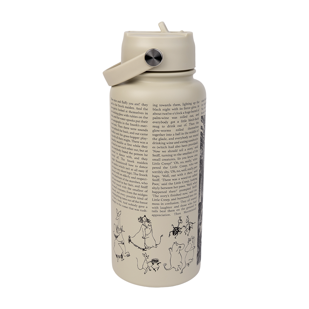 Moomin Comet Thermal Bottle 1L Beige - The Official Moomin Shop