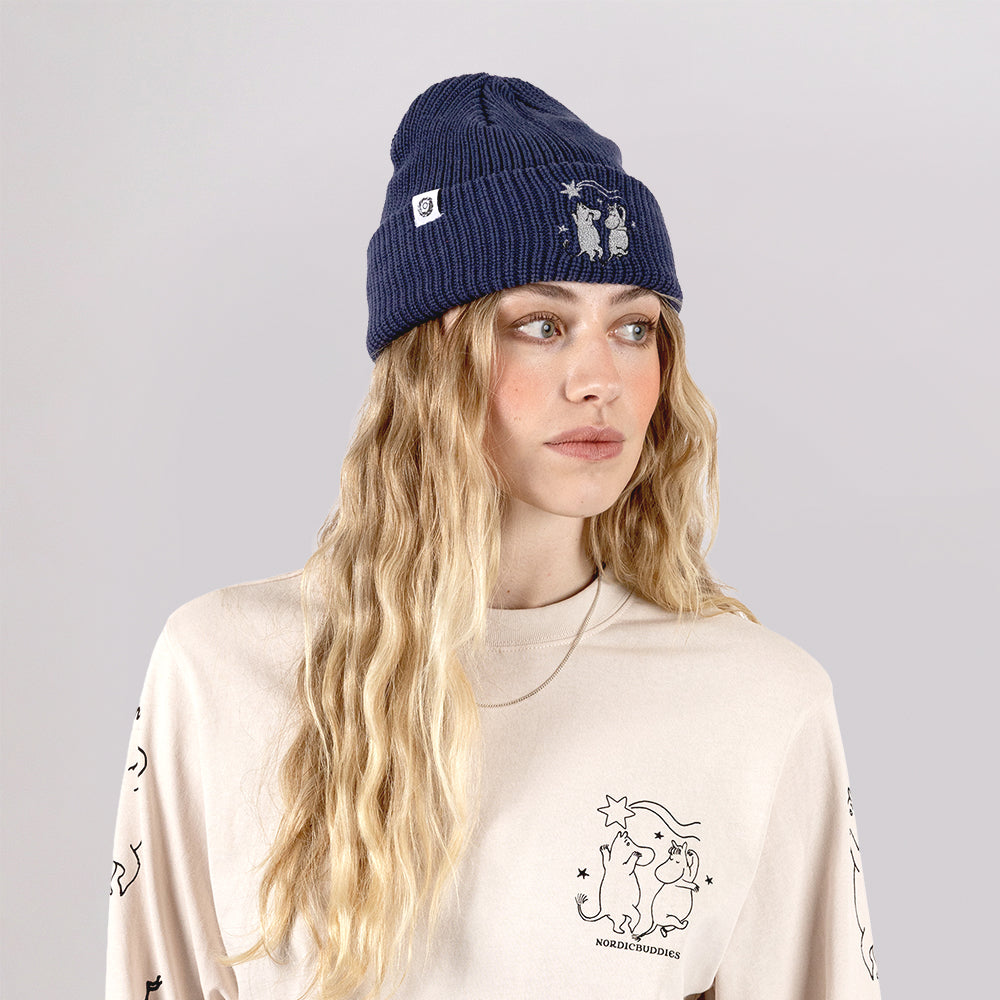 Moomin Comet Dance Beanie Blue - The Official Moomin Shop