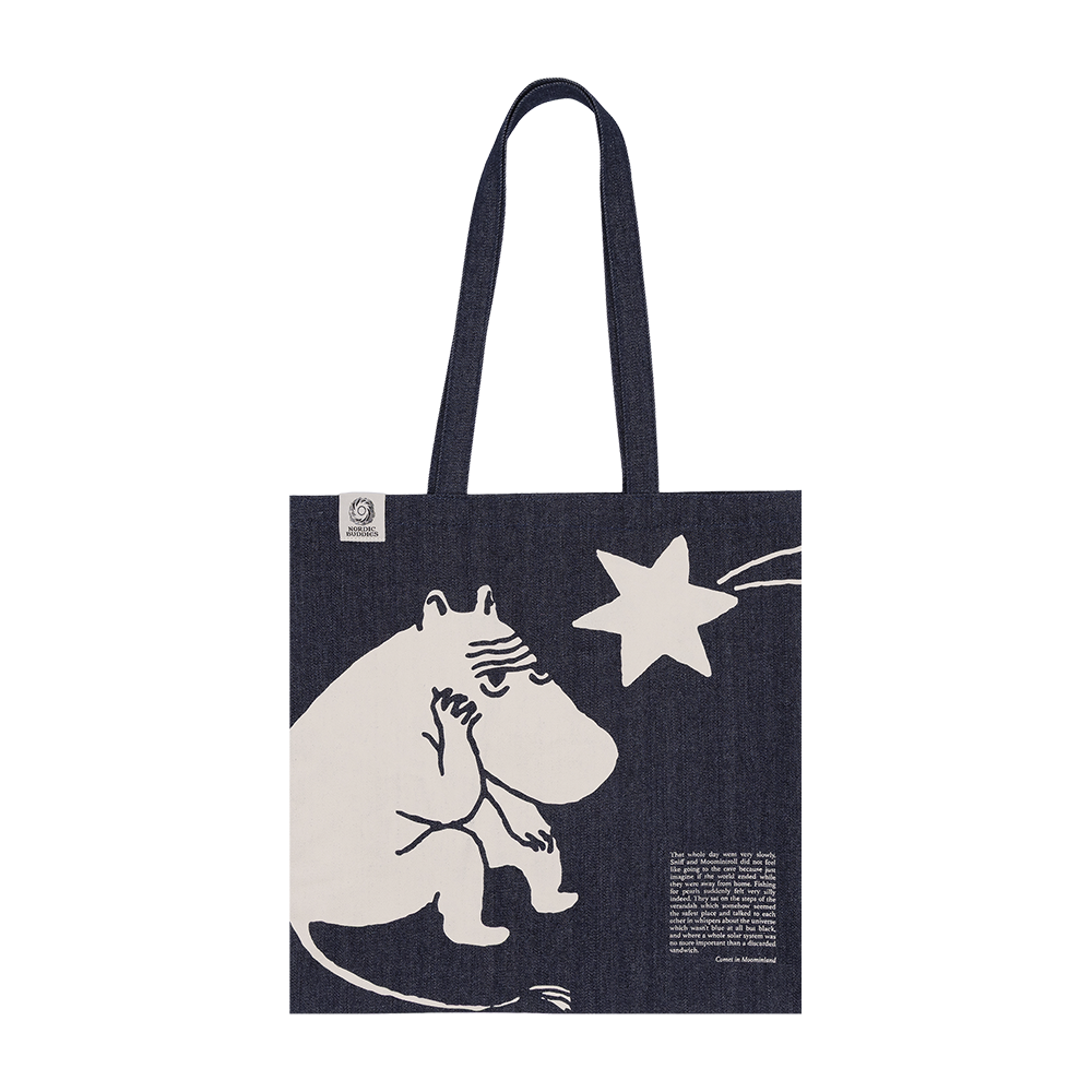 Moomin Comet Tote Bag Denim Blue - The Official Moomin Shop