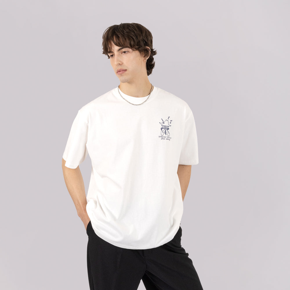 Moomin Comet Dance T-shirt Unisex White