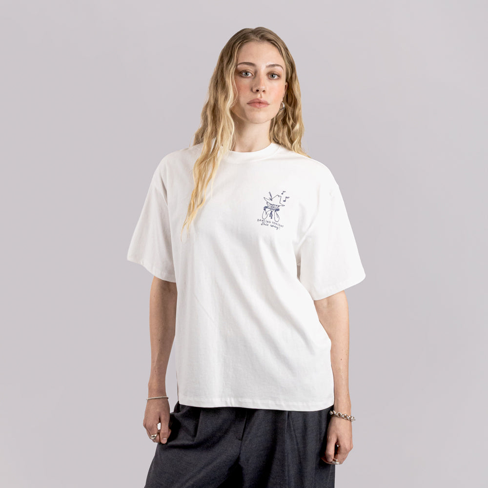 Moomin Comet Dance T-shirt Unisex White