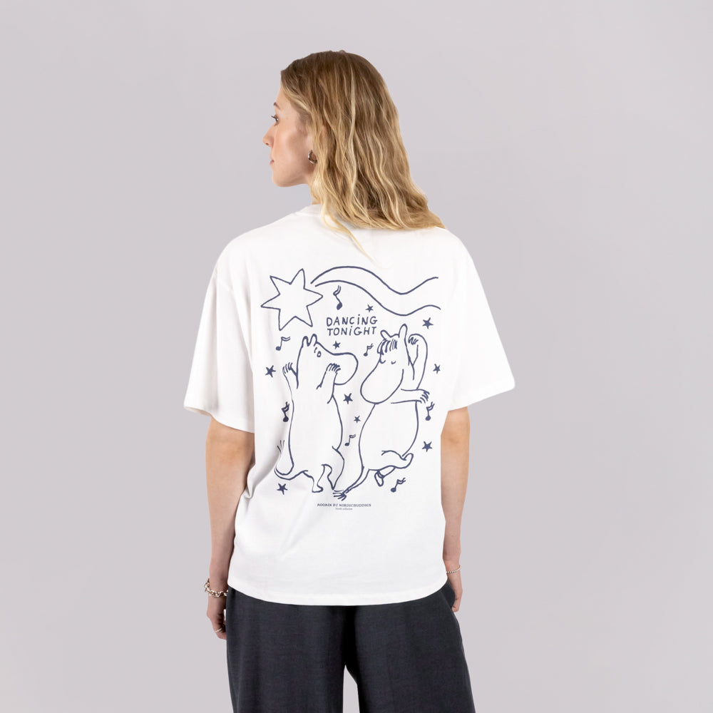 Moomin Comet Dance T-shirt Unisex White