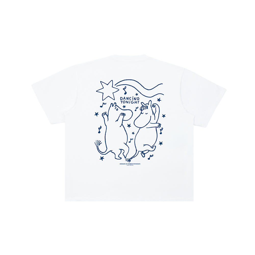 Moomin Comet Dance T-shirt Unisex White - The Official Moomin Shop