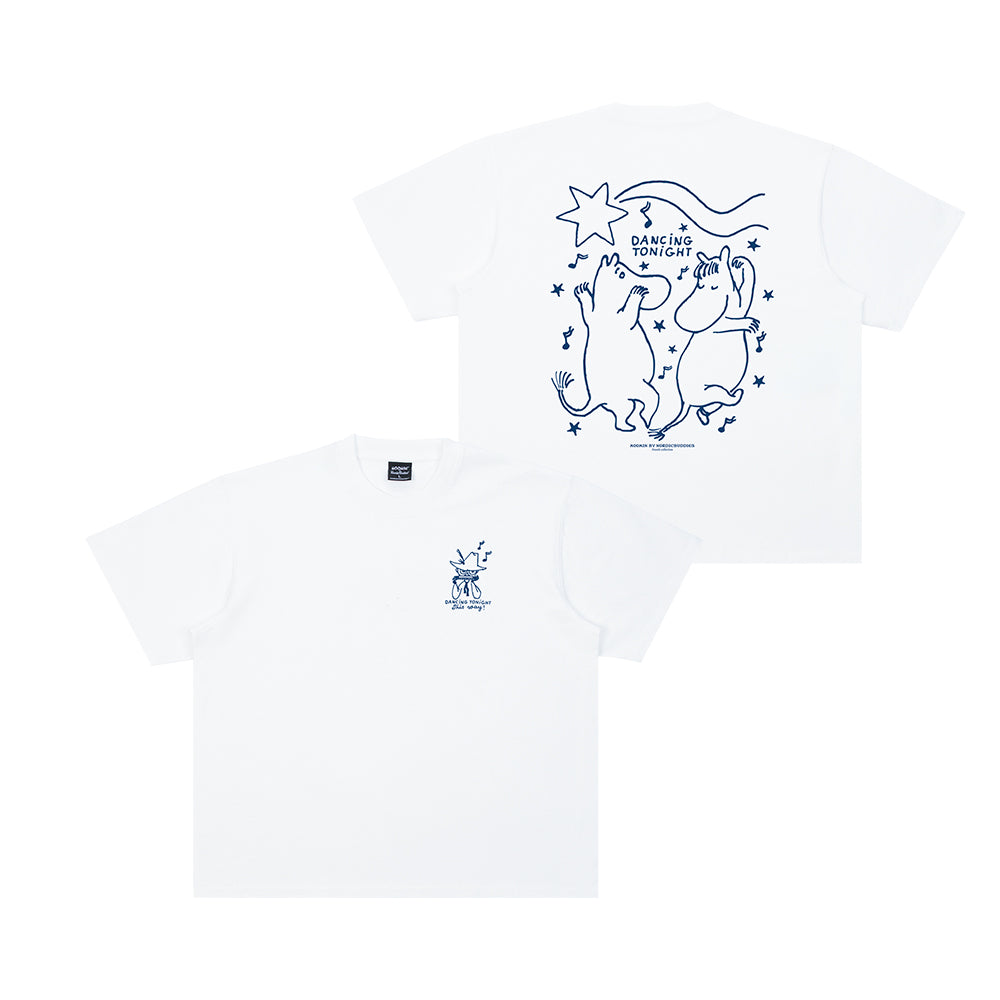 Moomin Comet Dance T-shirt Unisex White - The Official Moomin Shop
