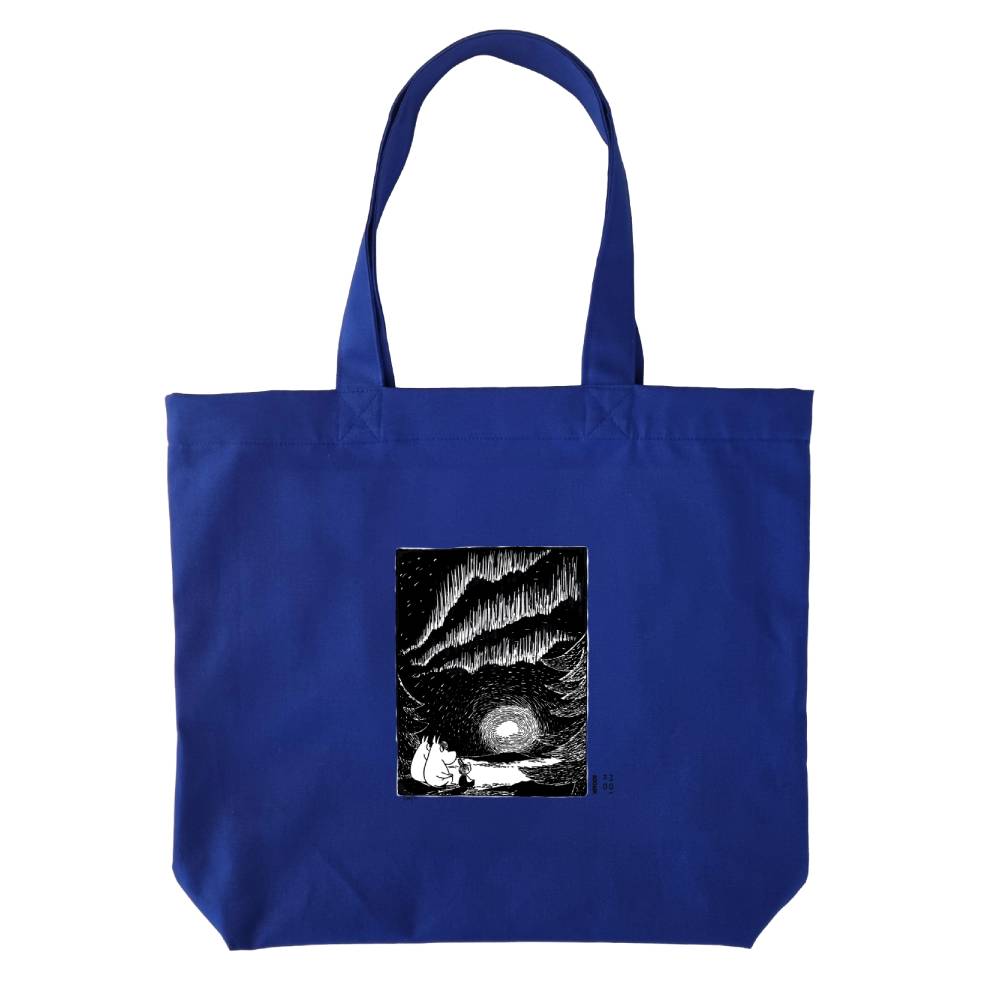 Moomin Northern Lights Tote Bag Blue - The Official Moomin Shop