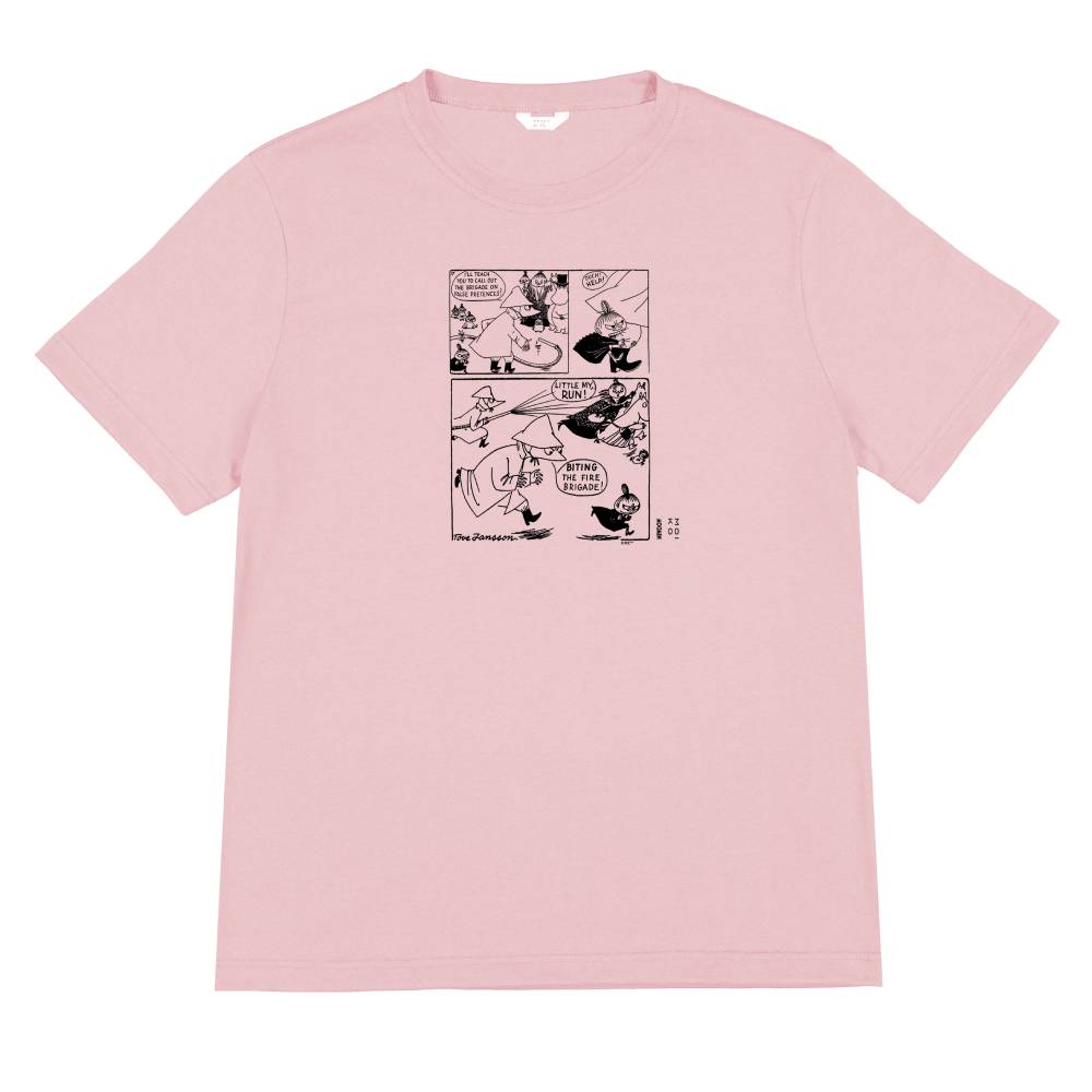 Moomin Bite Back T-shirt Pink - The Official Moomin Shop