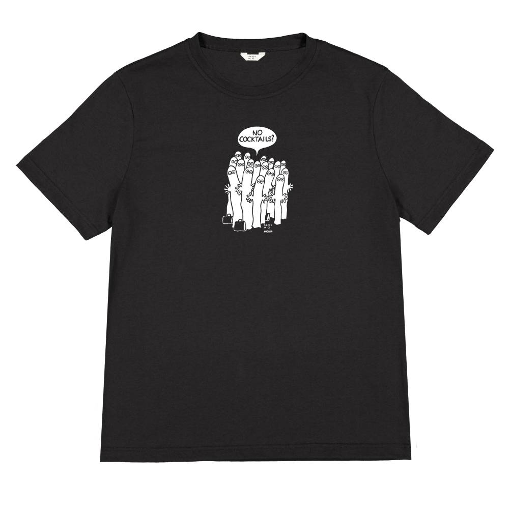 Hattifatteners Cocktails T-shirt Black - The Official Moomin Shop