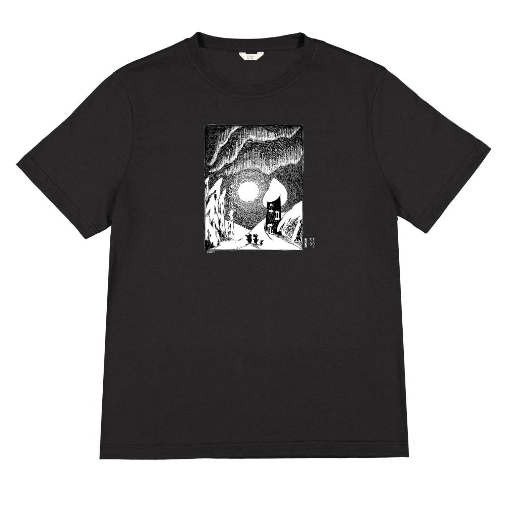 Moomin Magical Winter T-shirt Black - The Official Moomin Shop
