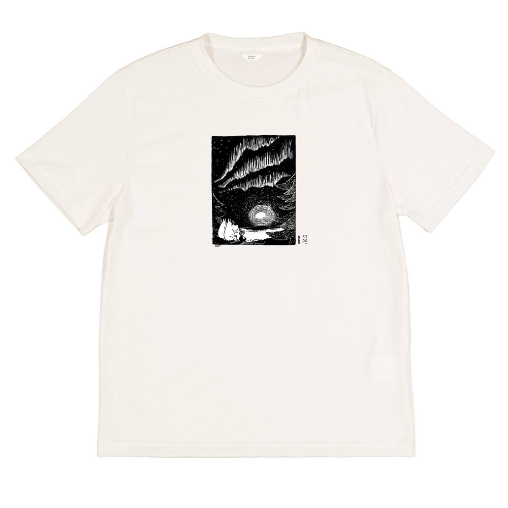 Moomin Northern Lights T-shirt White - The Official Moomin Shop