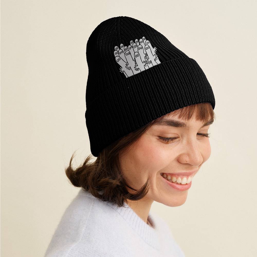 Hattifatteners Merino Beanie Black