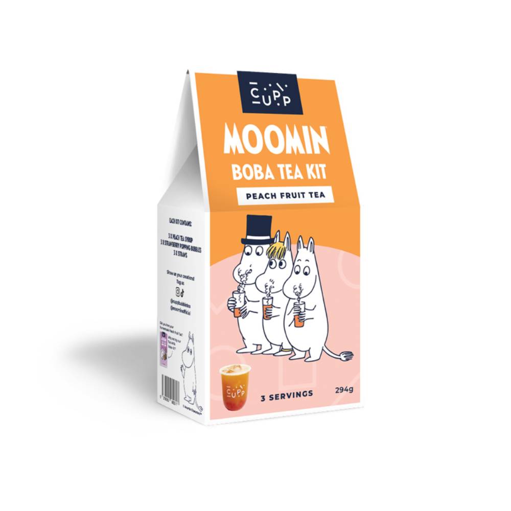 Moomin Boba Tea Kit Peach Fruit Tea - The Official Moomin Shop