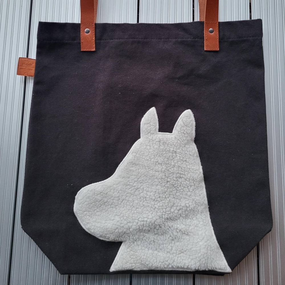 Moomintroll Tote Bag Black - The Official Moomin Shop