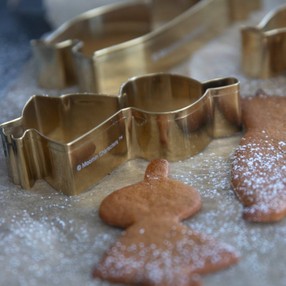 Moomin Winter Cookie Cutter Gold 3pcs - The Official Moomin Shop