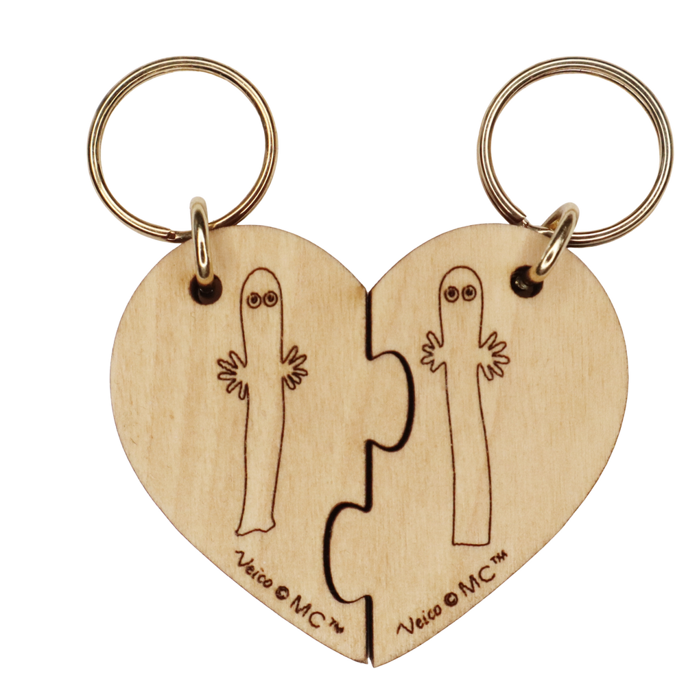 Hattifatteners Heart Halves Keyring - The Official Moomin Shop