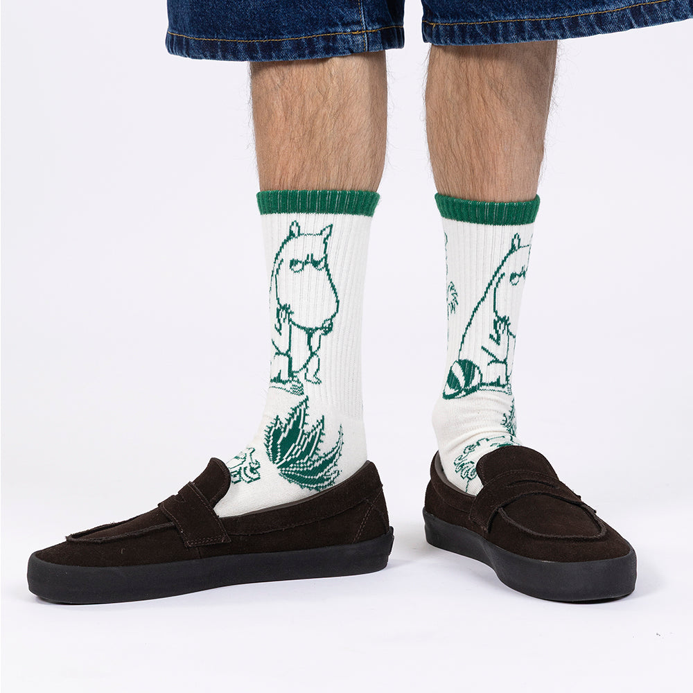 Moomin Riviera Socks Retro 40-45 White - The Official Moomin Shop