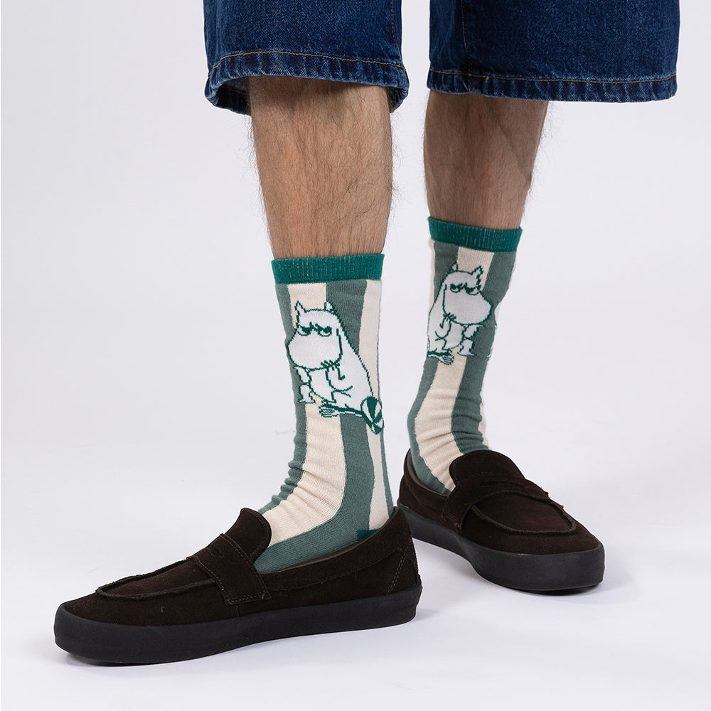 Moomin Riviera Socks Classic 40-45 Green - The Official Moomin Shop