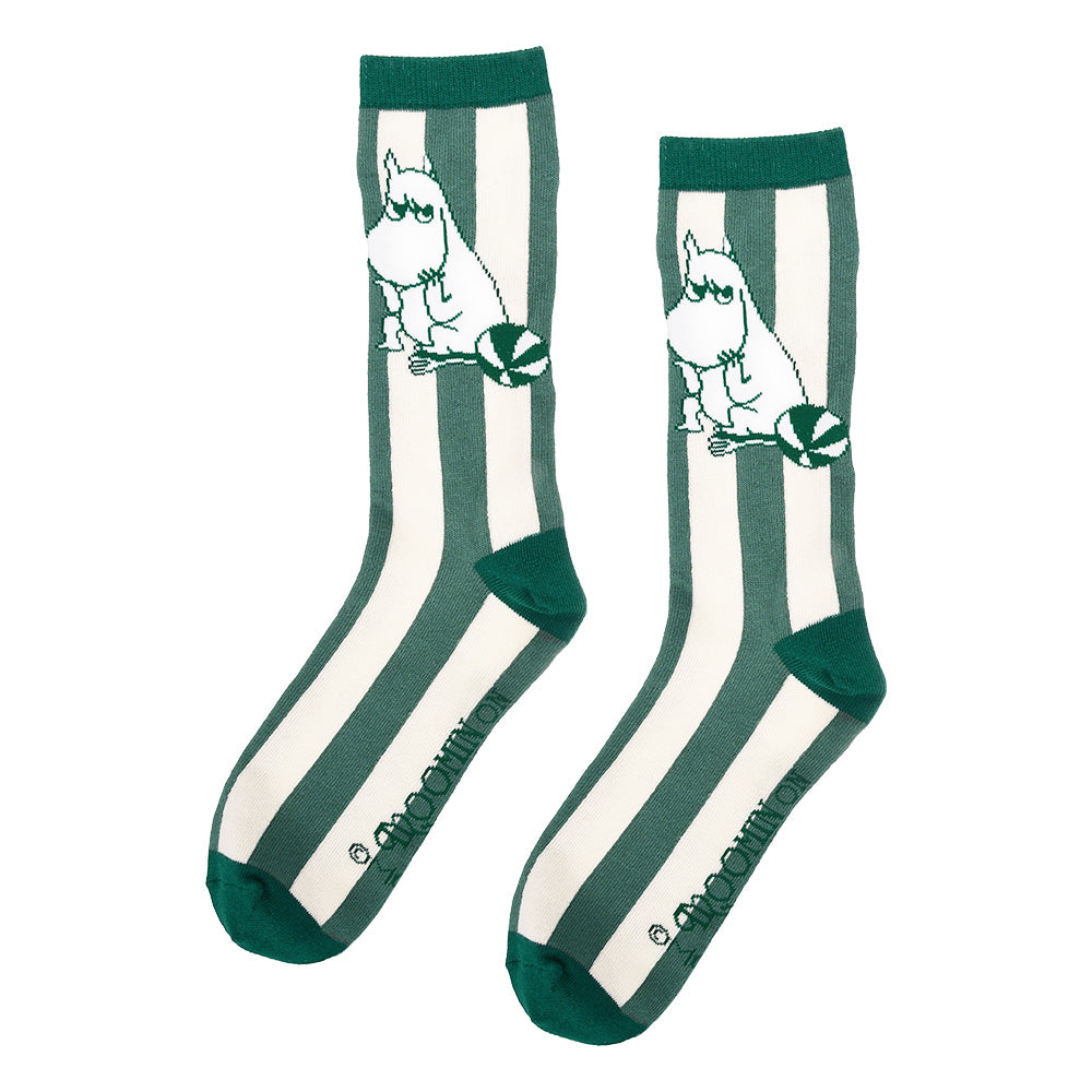 Moomin Riviera Socks Classic 40-45 Green - The Official Moomin Shop
