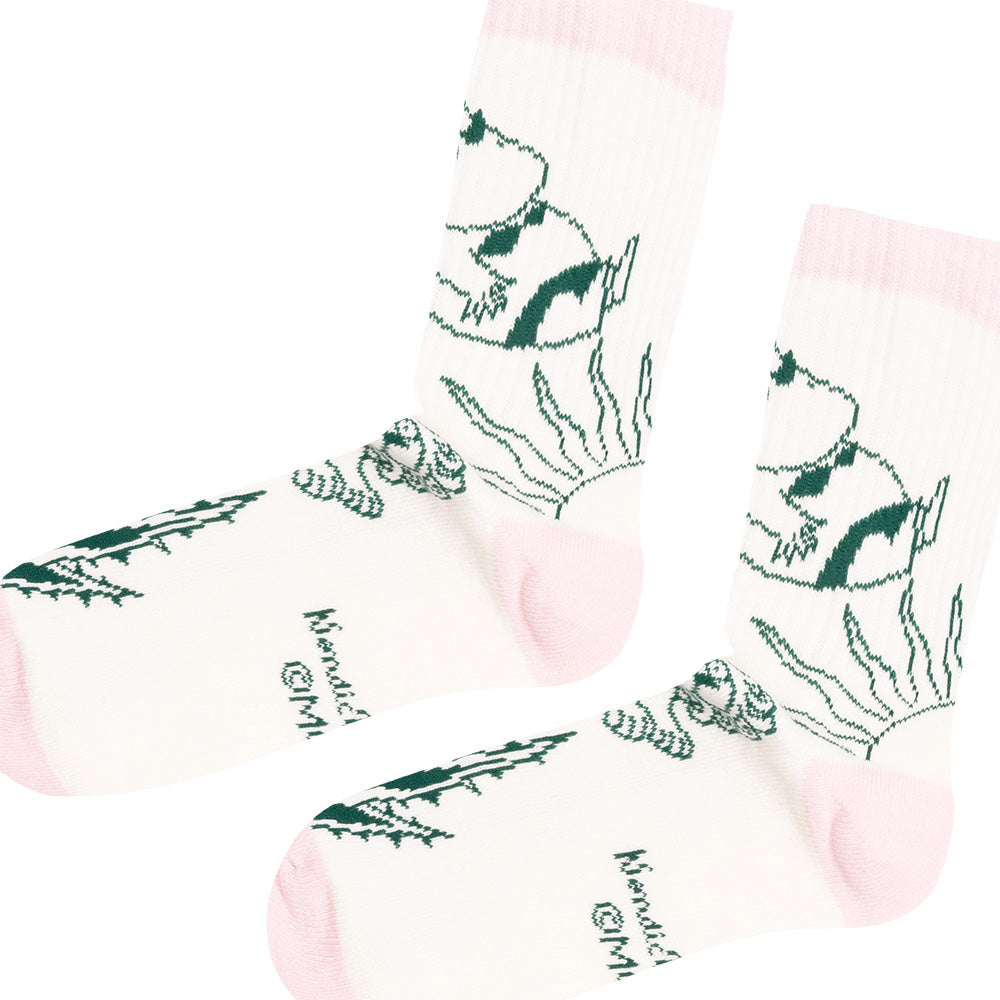 Moomin Riviera Socks Retro 36-42 Pink - The Official Moomin Shop