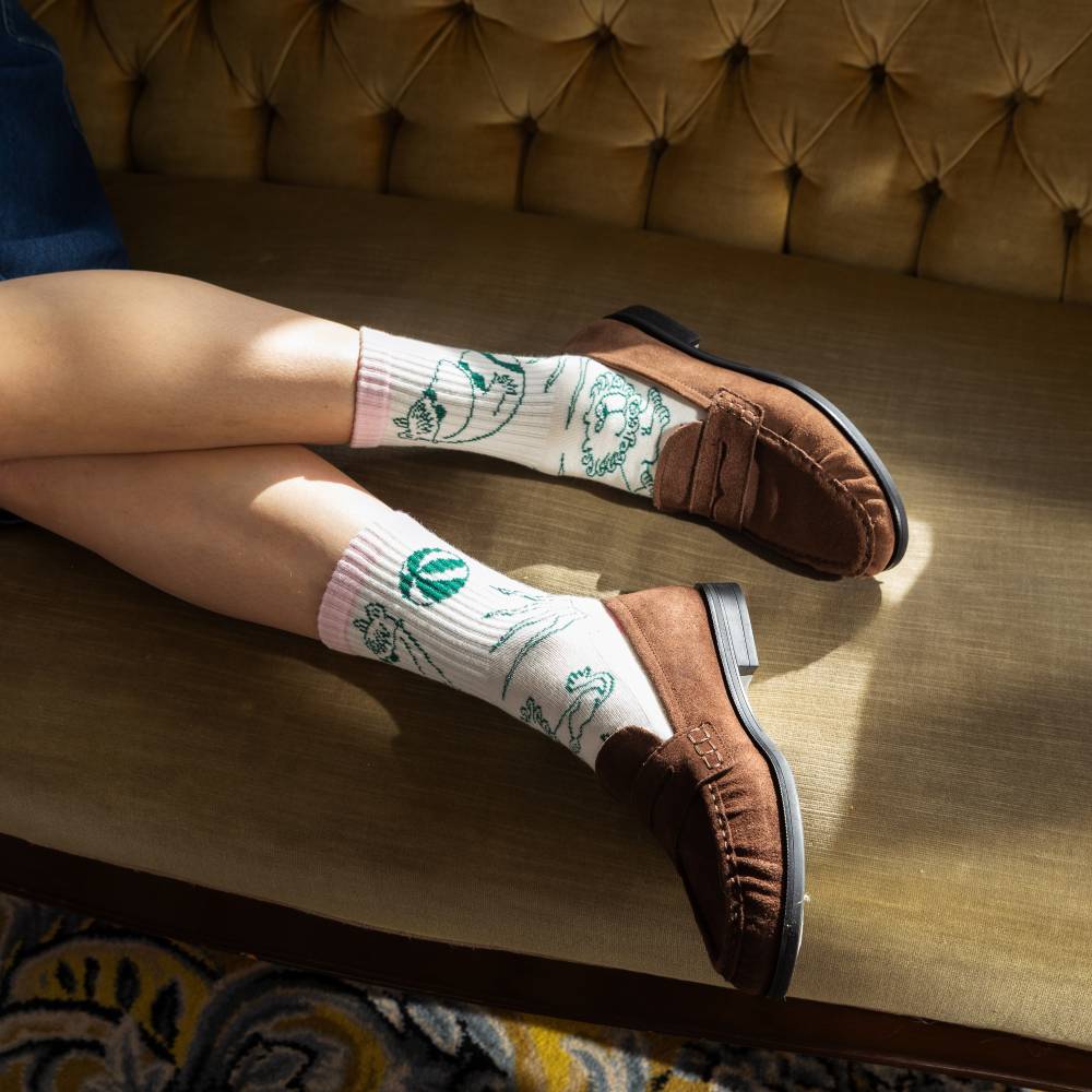Moomin Riviera Socks Retro 36-42 Pink - The Official Moomin Shop