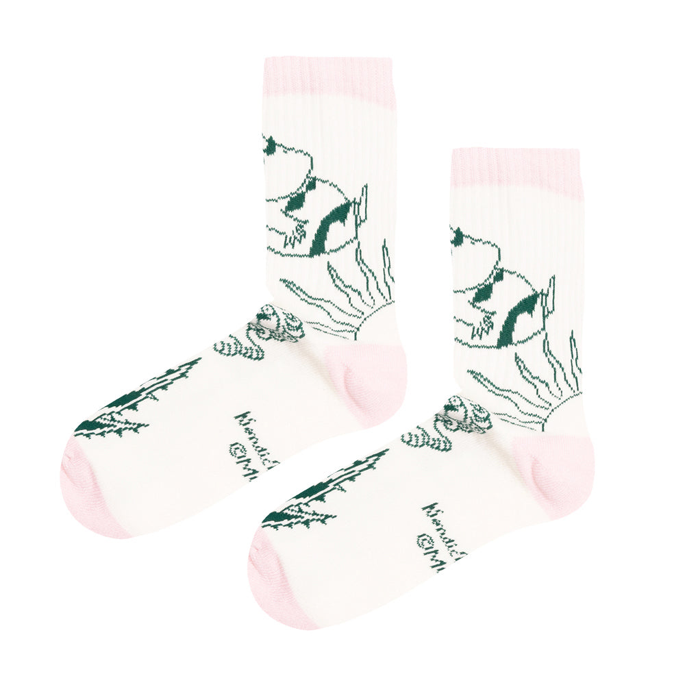 Moomin Riviera Socks Retro 36-42 Pink - The Official Moomin Shop