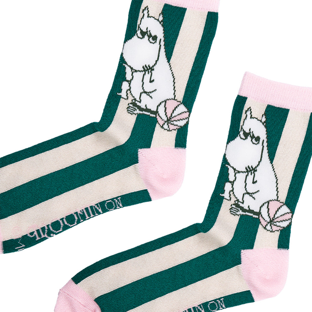 Moomin Riviera Socks Classic 36-42 Green - The Official Moomin Shop