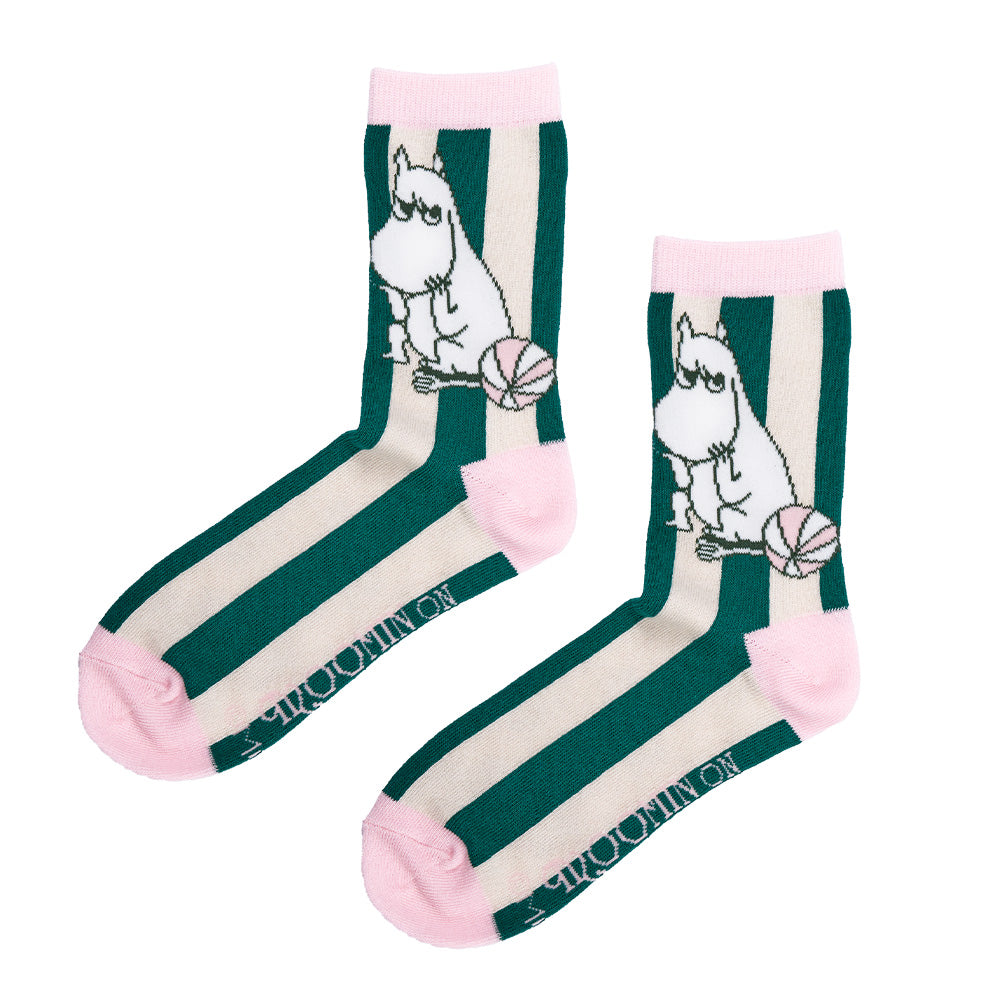 Moomin Riviera Socks Classic 36-42 Green - The Official Moomin Shop