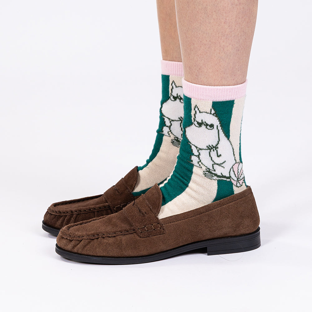 Moomin Riviera Socks Classic 36-42 Green - The Official Moomin Shop