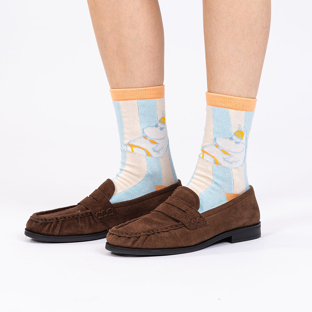 Moomin Riviera Socks Retro 36-42 Blue - The Official Moomin Shop