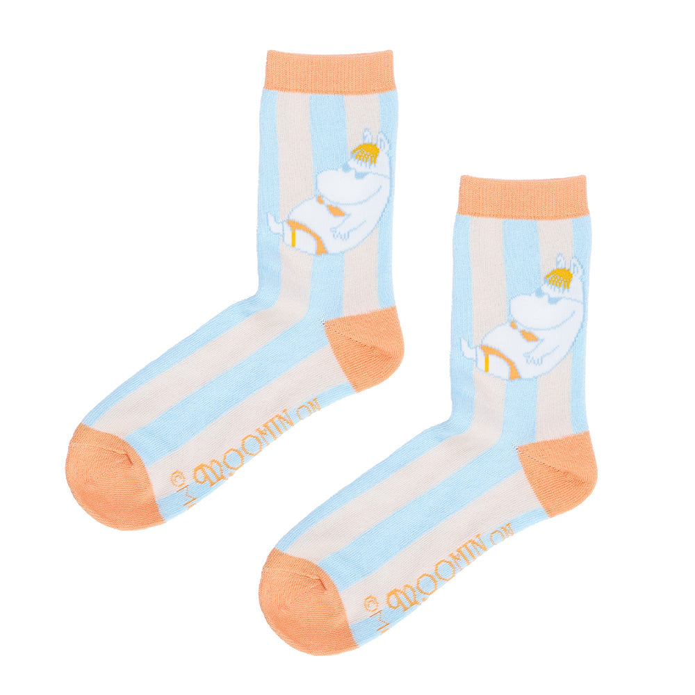 Moomin Riviera Socks Retro 36-42 Blue - The Official Moomin Shop