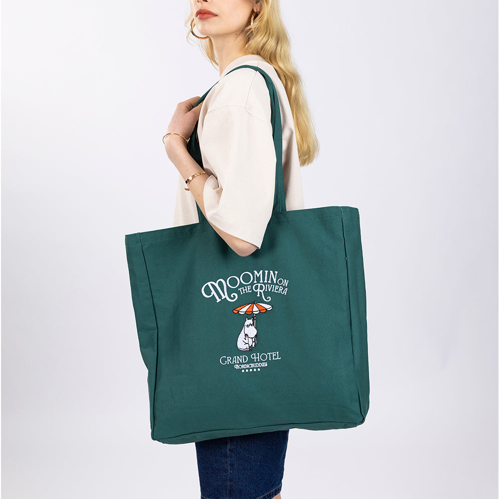 Moomin Riviera Tote Bag Green - The Official Moomin Shop