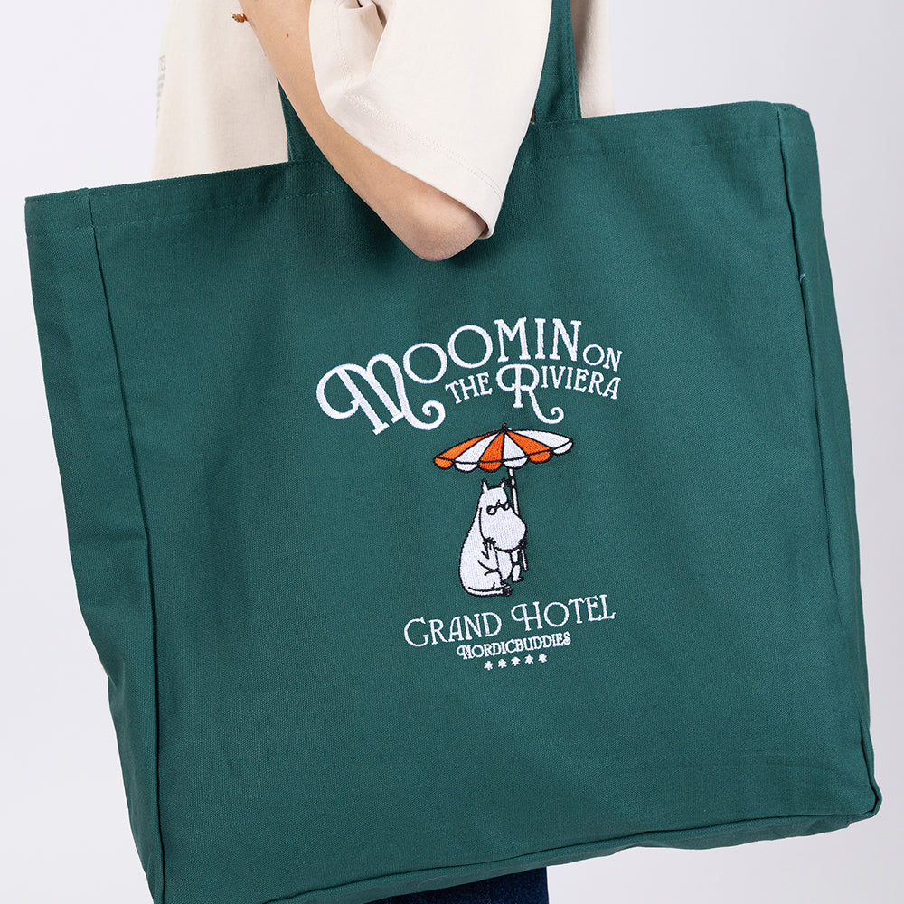Moomin Riviera Tote Bag Green - The Official Moomin Shop