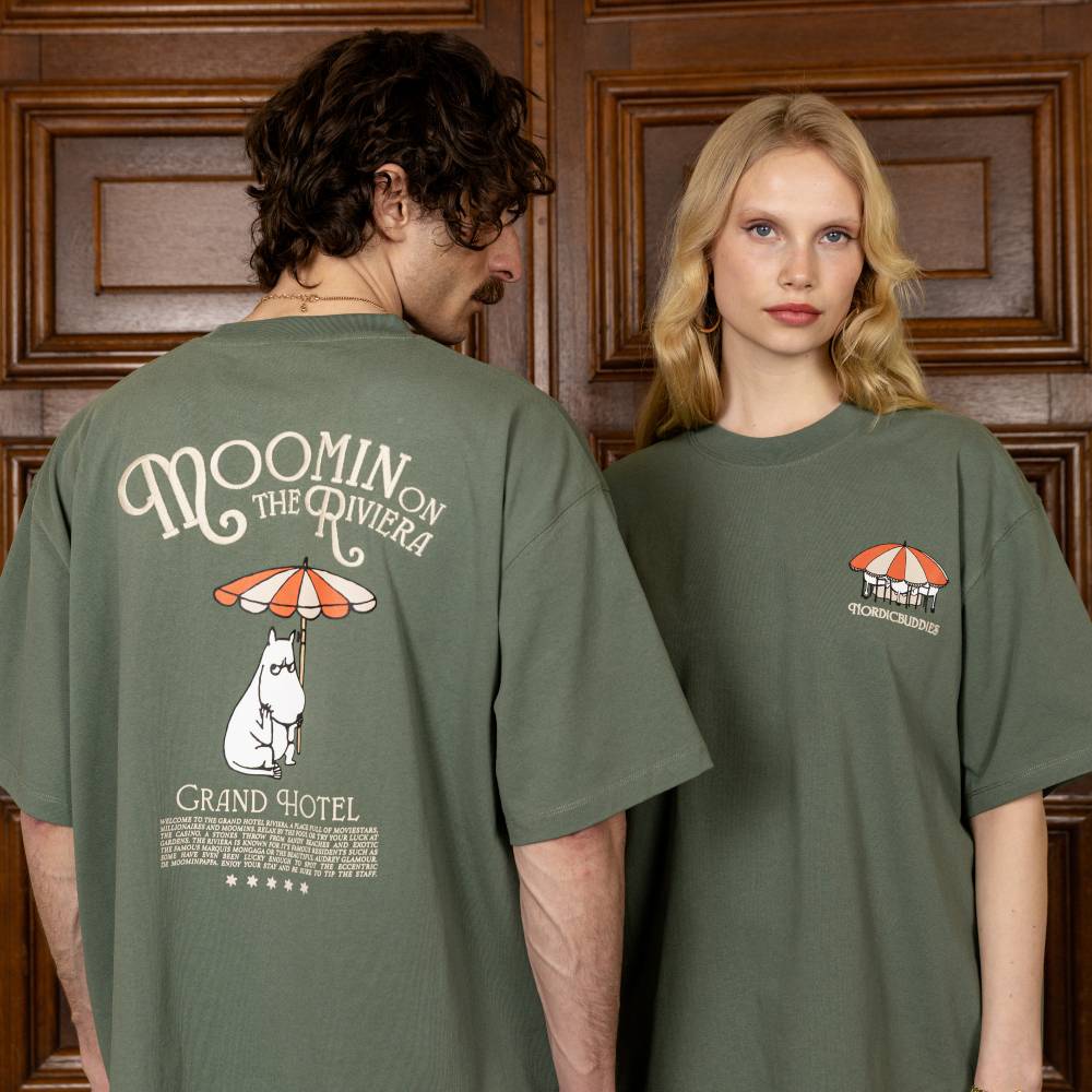 Moomin Riviera T-shirt Green - The Official Moomin Shop