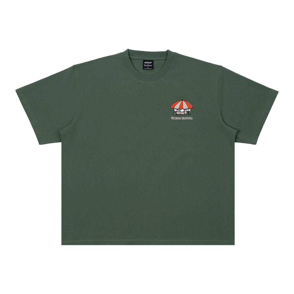 Moomin Riviera T-shirt Green - The Official Moomin Shop