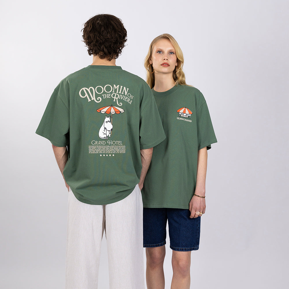 Moomin Riviera T-shirt Green - The Official Moomin Shop