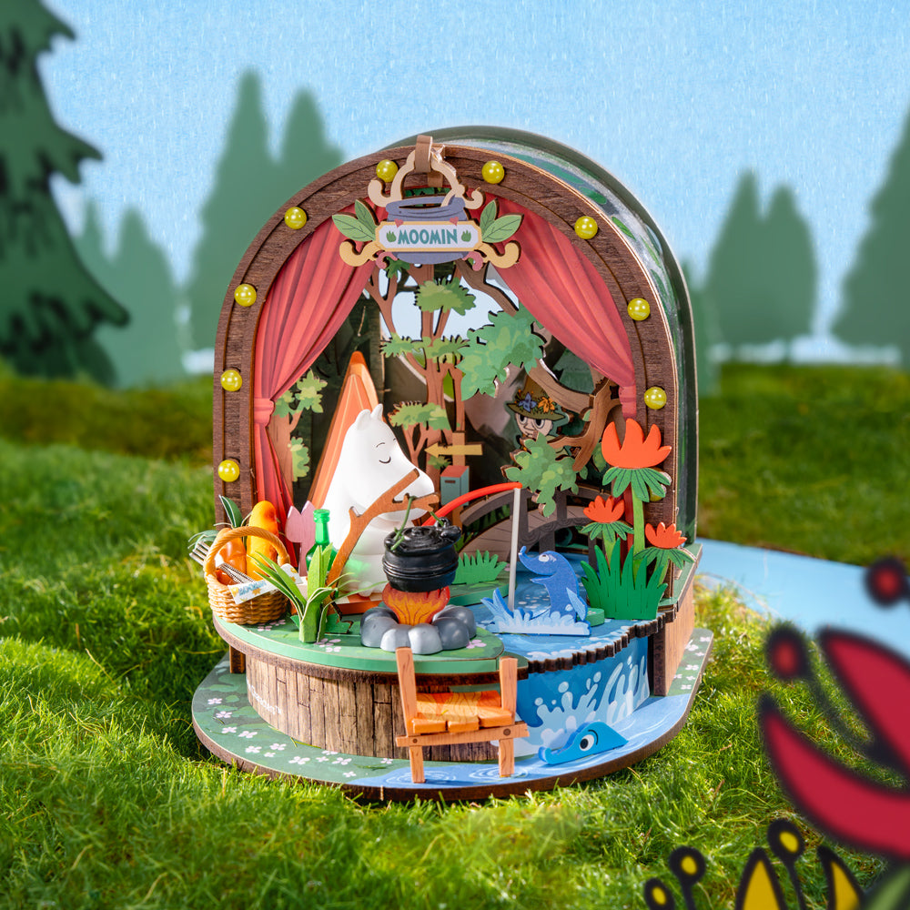 Moomintroll's Forest Camp DIY 3D Dollhouse